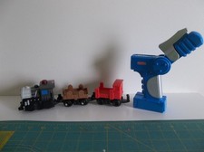 Vintage 2003 Fisher Price Geo Trax Black Motorized Train w/ Remote Tested Works