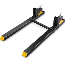 Pallet Forks 4000 Lb 60 Heavy Duty With Adjustable Stabilizer Bar Black Vevor