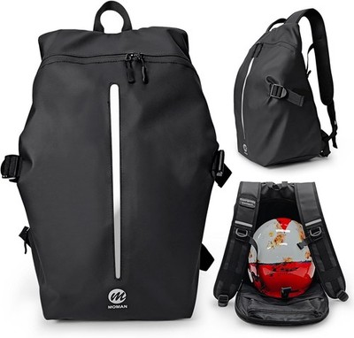 Moman Motorcycle Helmet Bag Helmet Backpack Reflective Large Capacity Storage