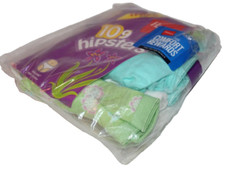 Hanes Girls' 5-Pack Tagless Hipsters Kids' Underwear Panties Size 6