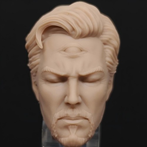 Unpainted 1/12 Stephen Strange Head Sculpt Fit 6'' Action Figure - Picture 2 of 7