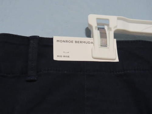 Loft Monroe Bermuda Women's 10 Midrise Shorts w/Pockets Dark Blue NWT - Picture 5 of 8