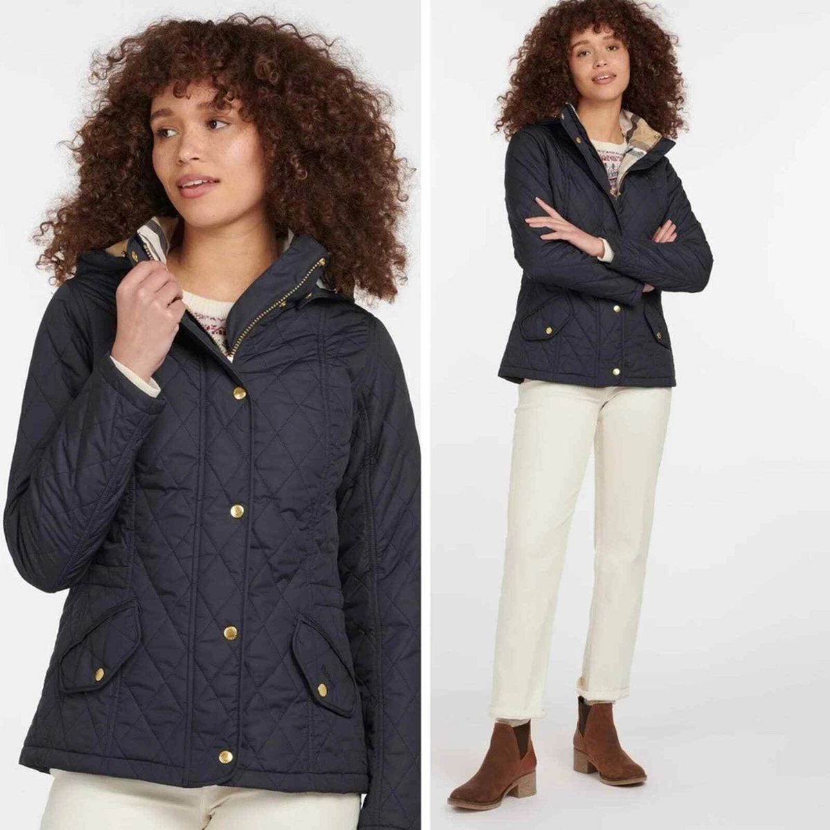 Barbour padded coat womens sale