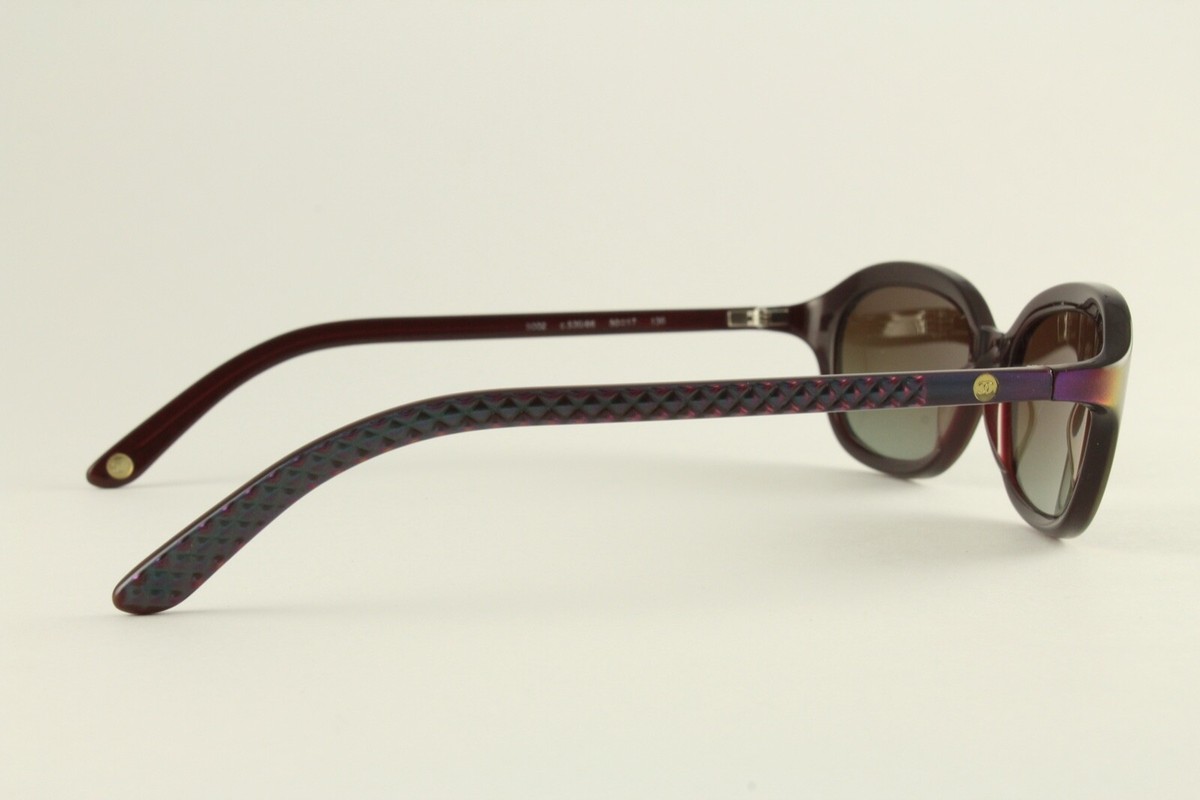 Rare Authentic Vintage Chanel 5002 c. 530 Violet 50mm Brown Rare Authentic Vintage Chanel 5002 c. 530 Violet 50mm Brown