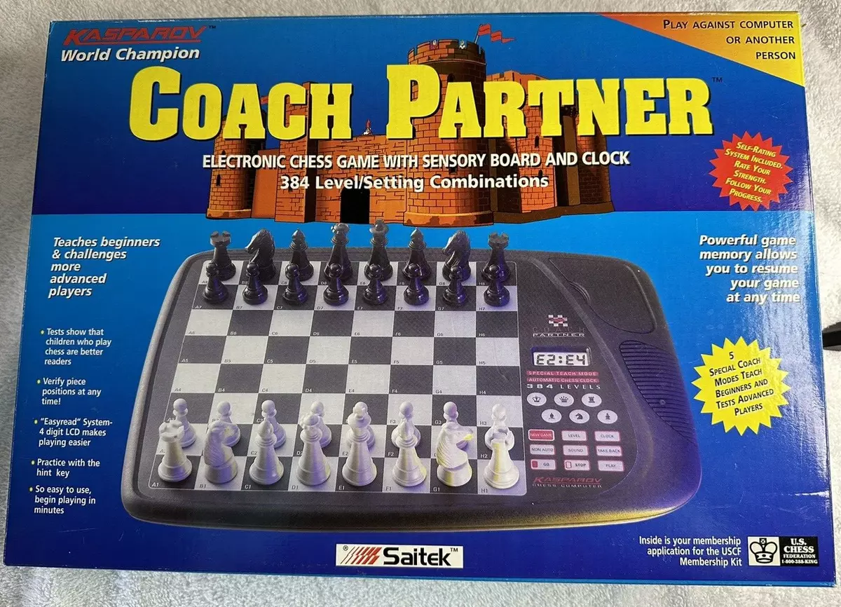 Saitek Garry Kasparov Coach Partner Electronic Chess Board