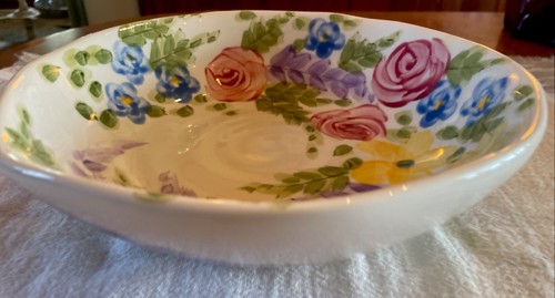 Tabletops Unlimited Jardine Hand Painted Don Swanson Bowl/pasta - Picture 8 of 11