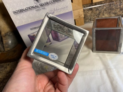International Silver Company Square Arboretum Votive Candle Holders (New) - Picture 6 of 7