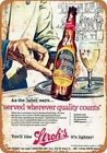 METAL SIGN - 1957 Stroh's Bohemian Beer - Vintage Look Reproduction