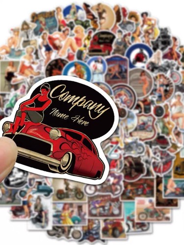 100Pcs Sexy Women Cool Vinyl Decal Graffiti Stickers Bomb Skate Laptop Guitar UK - Picture 5 of 10