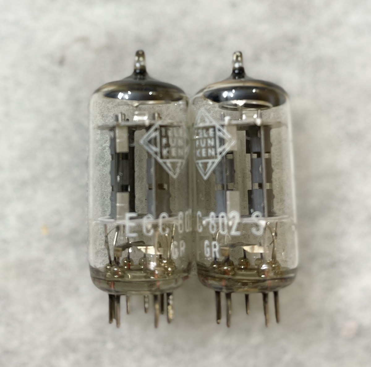 Telefunken ECC802S 6189 12AU7WA ECC82 NOS NIB Same Codes