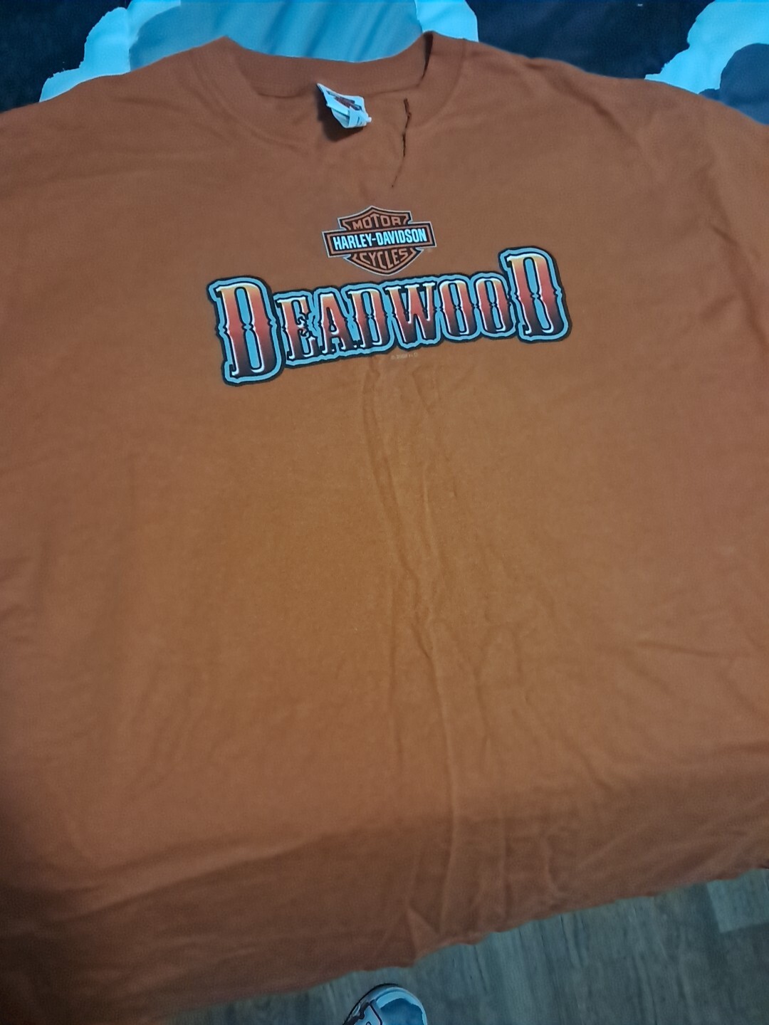 Harley Davidson Men's 2XL T-Shirt Deadwood South Dakota Wooden Swinging Doors