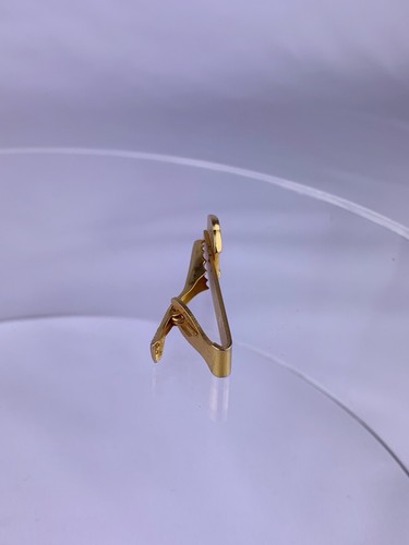 National Safety Council Safe Driver Award Tie Clip Bar 19 Year Gold Tone Vintage - Afbeelding 2 van 7