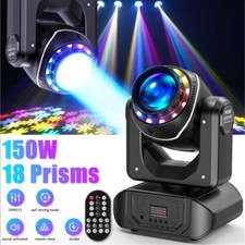150W LED Moving Head Light 18Prism RGBW GOBO Beam Stage Spot Light DJ Disco DMX