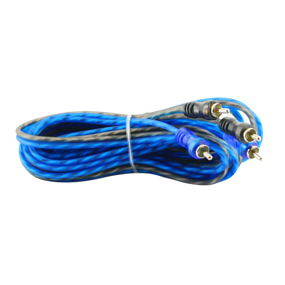 3 piezas | 2 RCA a RCA Interconexión HiFi Audio Cable Conector Macho Cable 17 pies Foto 2 de 2