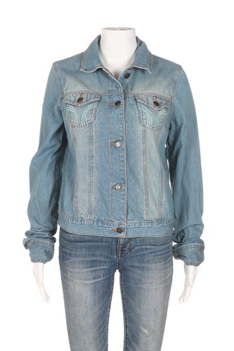 HOLLISTER Denim Jacket Medium Blue 