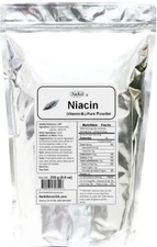 NuSci Niacin Vitamin B3 250g(8.8oz Nicotinic Acid Powder USP Energy Cholesterol 