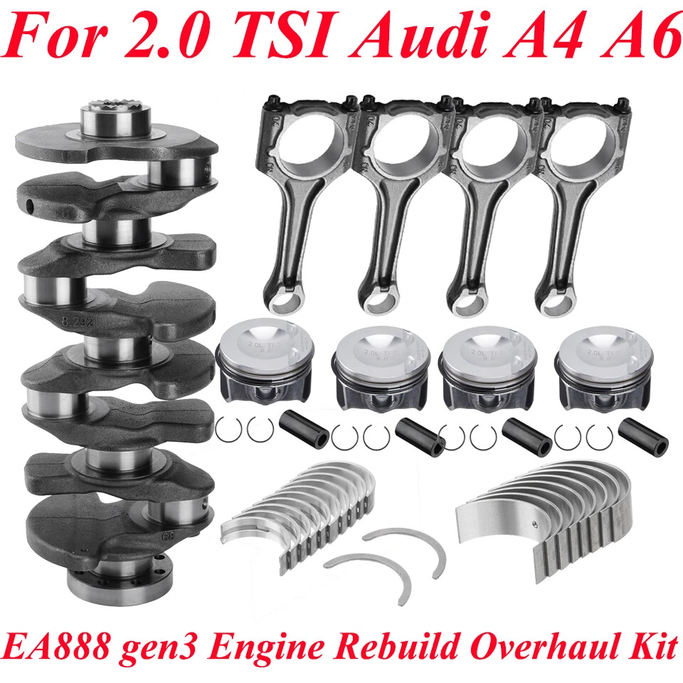 Engine Overhaul Rebuild Kit Crankshaft For 2.0 TSI Audi A3 A4 A5 A6 A7 Q3 TT TTS - Image 2 of 4