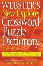 Webster's New Explorer Crossword Puzzle Dictionary - Hardcover - ACCEPTABLE