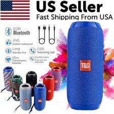Bluetooth Speaker Wireless Waterproof Outdoor Stereo Bass USB/TF/FM Radio   Loud