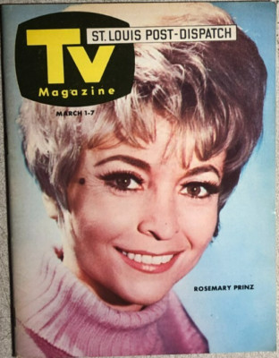 TV MAGAZINE St. Louis (MO) Post-Dispatch March 1, 1970 Rosemary Prinz cover