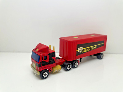 SHINSEI MINI POWER GMC ARTIC 1:128 ROUTE 66 FREIGHT LINE RED CONVOY  25