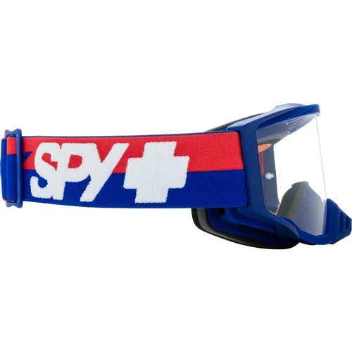 Spy Foundation Motocross Goggles, Bolt USA Revolution Red White Blue, Clear Lens - Foto 3 di 9