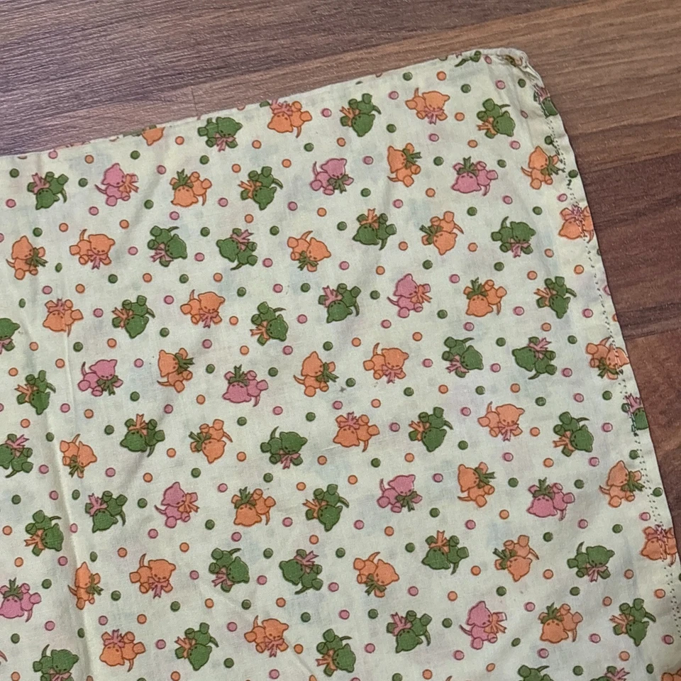 Trapos de eructo vintage paño de lactancia amarillo conjunto de 2 piezas hecho a mano alimentación bebé 19" Foto 4 de 4