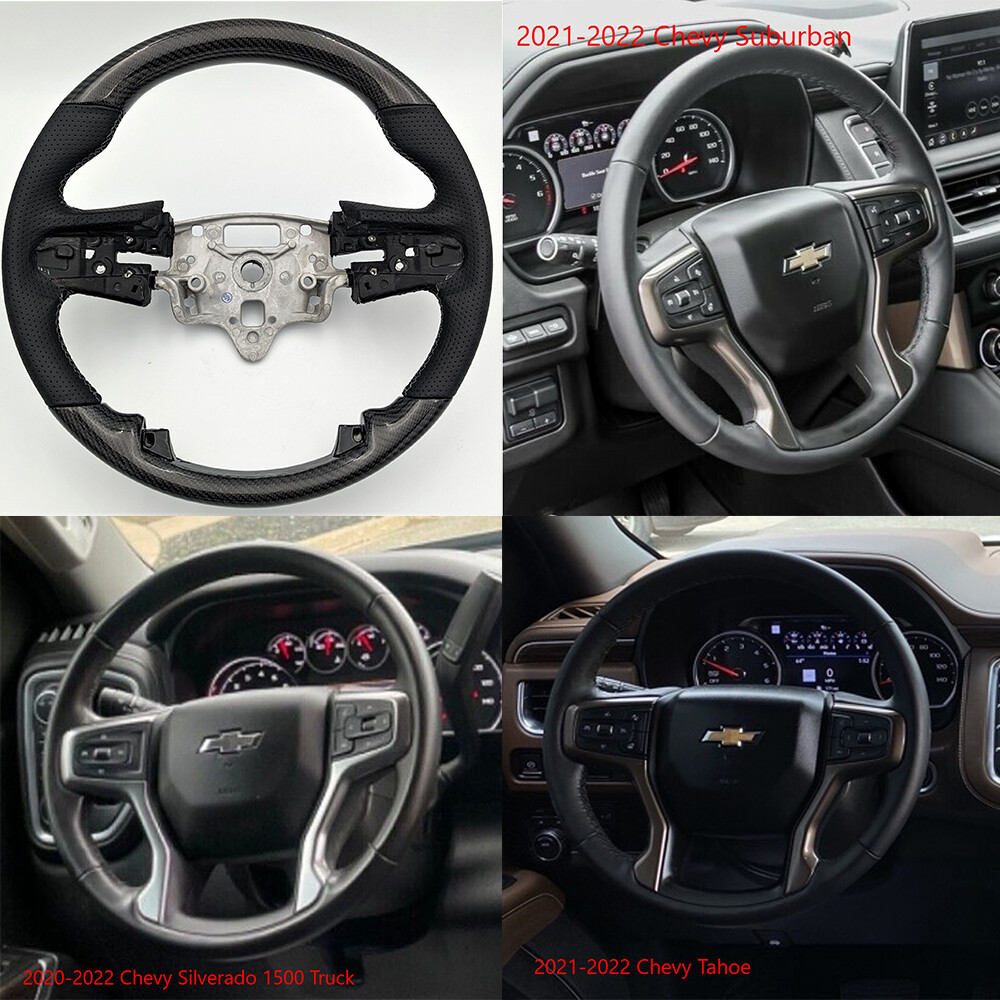 REVESOL Real Carbon Fiber Steering Wheel for 2020-2026 Chevrolet ...