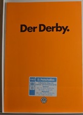 VW Volkswagen Derby CL Prospekt 08/1980
