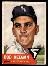 1953 Topps #196 Bob Keegan *Low Grade*