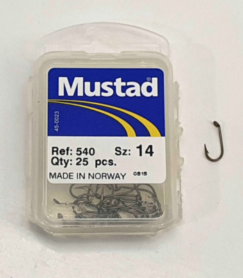 Ami mit MUSTAD Öse - Ref. 540 - Größe 14 - Stück 25 - FG555