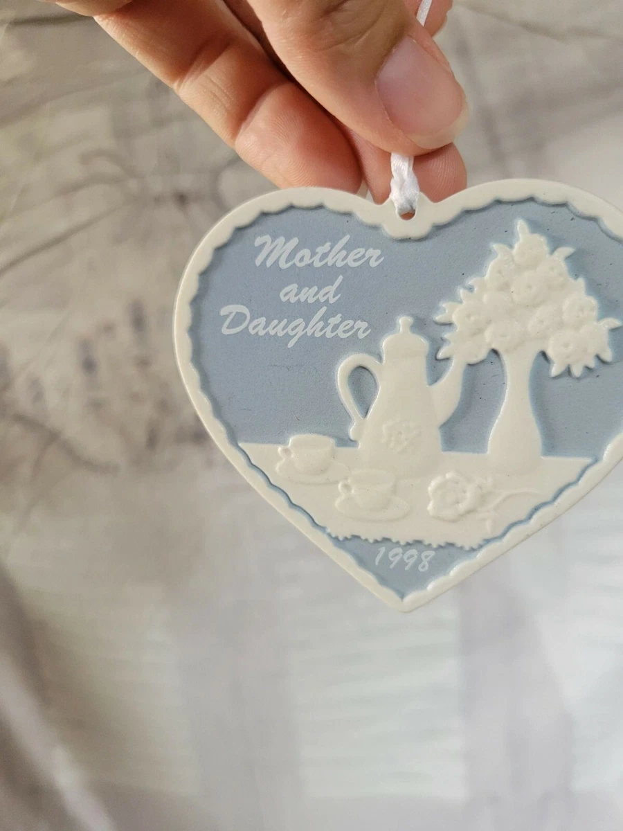 Hallmark 1998 mother daughter heart ornament Xmas holiday tree eBay