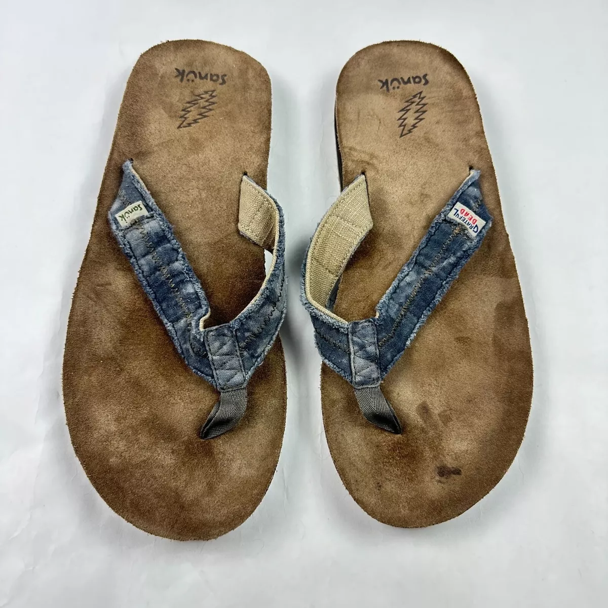 Sanuk tie online dye flip flops