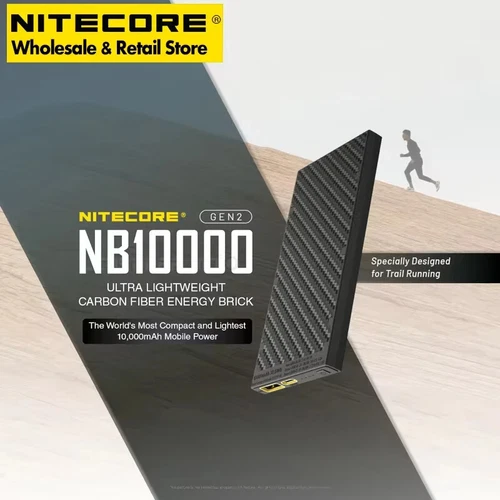 Carbon Fiber Nitecore NB10000 GEN2 Ultra Lightweight Mobile Charger USB/USB-C PD - Picture 1 of 7