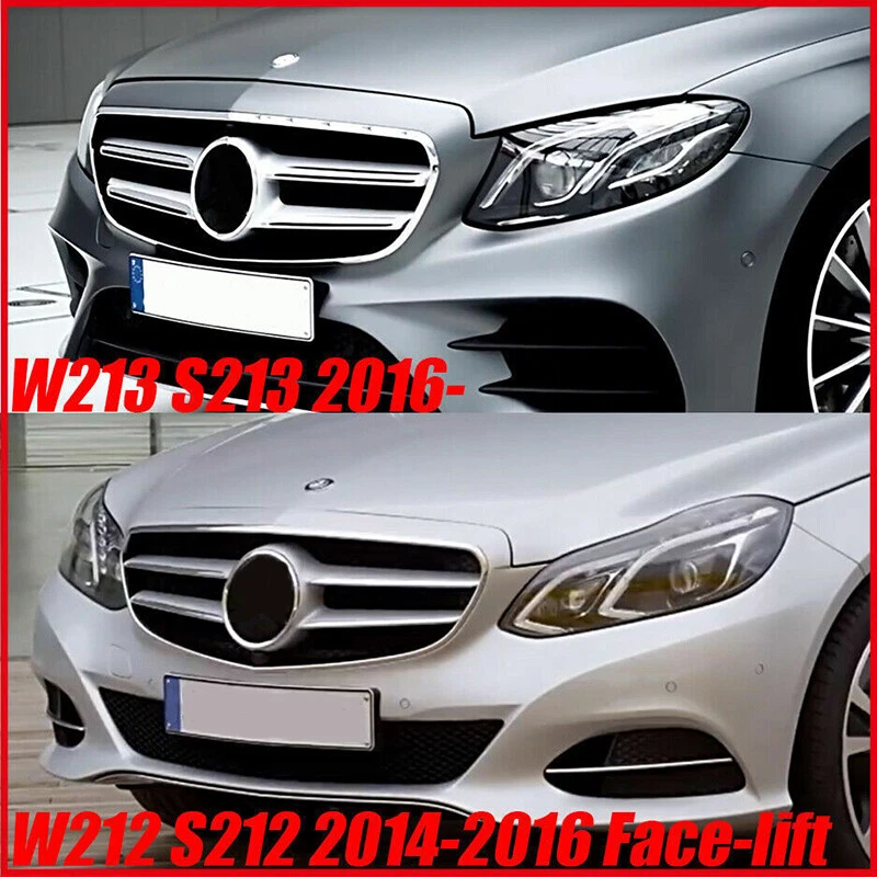 FOR MERCEDES BENZ E CLASS W213 A/C238 2016-2020 GLOSS BLACK FRONT SPLITTER LIP Foto 4 de 4