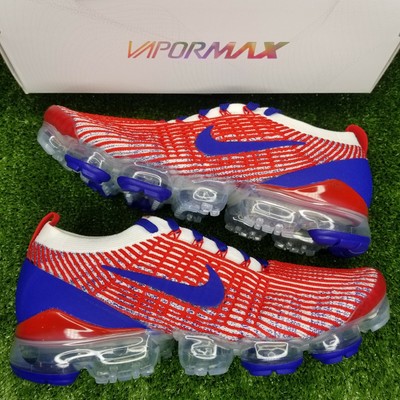 NIKE VAPORMAX FLYKNIT 3.0 USA OLYMPICS RED WHITE BLUE MENS SIZE 12 CW5585-100 194274818253 | eBay