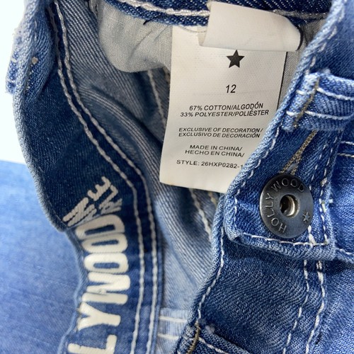 Hollywood The Jean People Low Boot Size Boys 12 Adjustable Waist Denim Jeans - Picture 6 of 12