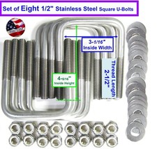 8 Boat Trailer U Bolt Stainless Steel Ss Ubolt 12 D X 3 116 W X 4 516 L 8 Boat Trailer U Bolt Stainless Steel Ss Ubolt 12 D X 3 116 W X 4 516 L