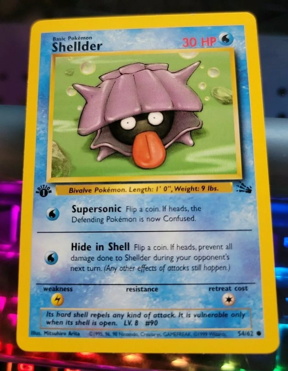 Check the actual price of your Shellder 54/62 Pokemon card