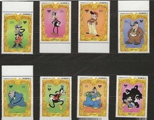 Disney 1994 Dominica - 65th Anniversary of Mickey Mouse, Complete Set of 8 - MNH
