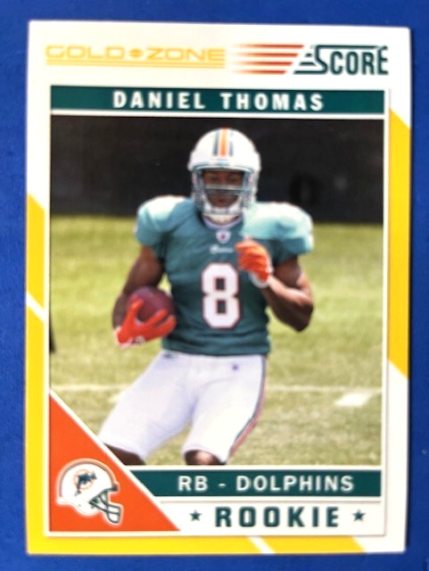 Daniel Thomas 2011 Panini Score Gold Zone RC - Dolphins