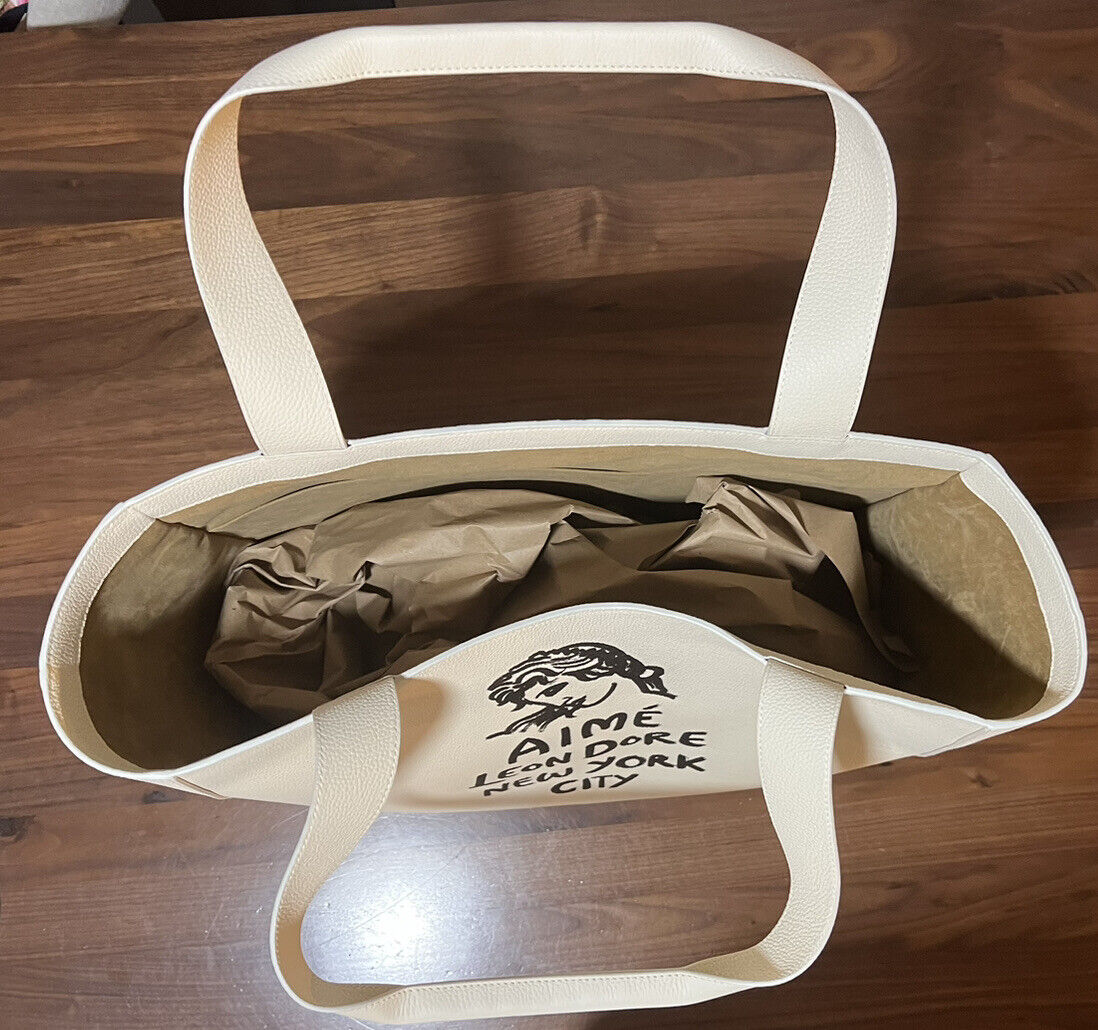 Aime Leon Dore ALD Form Logo Printed Leather Tote in Aime Leon Dore ALD Form Logo Printed Leather Tote in