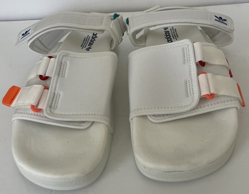 Sandali Adidas Originals Adilette 4.0 da uomo taglia 11 bianco cinturino arancione (GZ8828) - Foto 3 di 6
