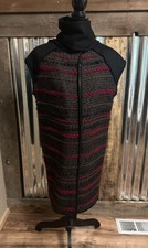 Chadwick Bell Womens Tweed Zip Closure Vest Scarf Oversized 4 See Mesurements