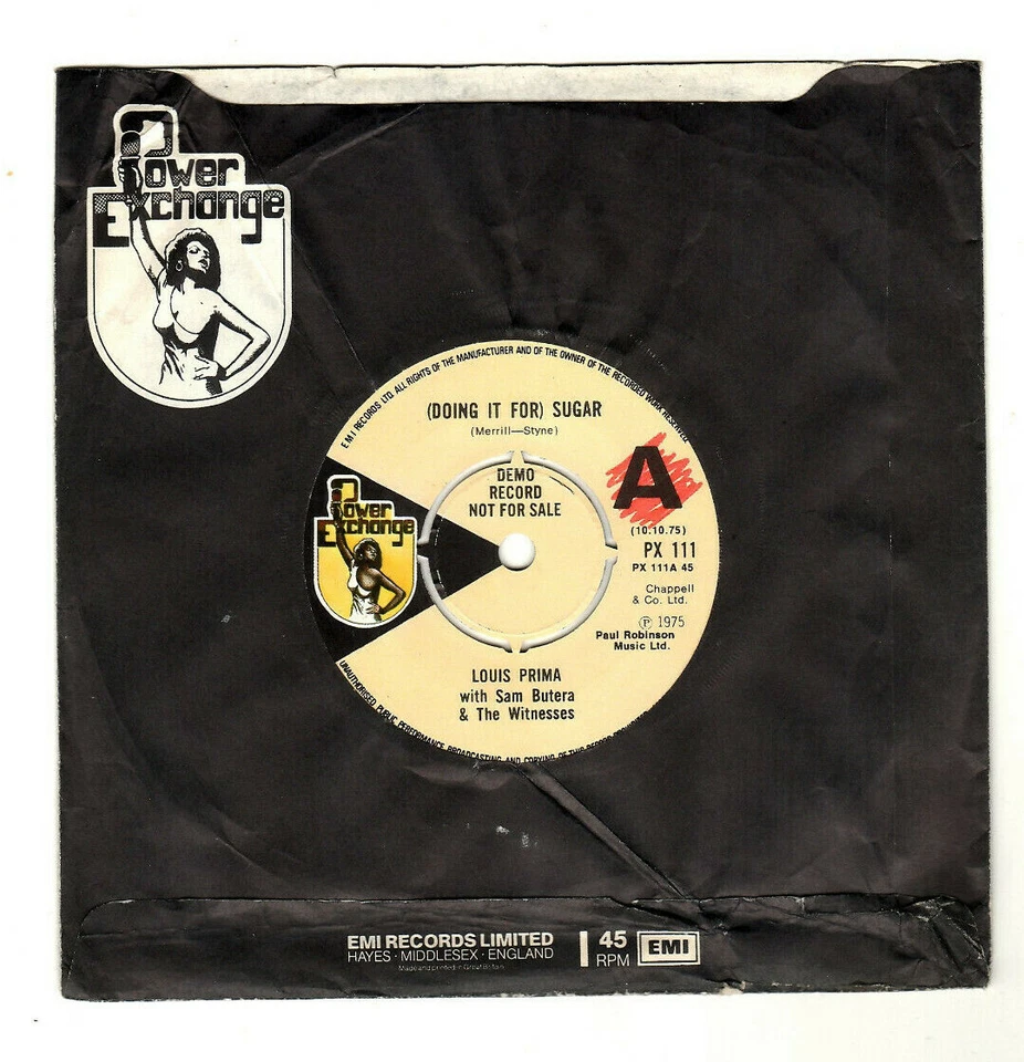 LOUIS PRIMA I'VE GOT YOU UNDER MY SKIN /(DOING IT FOR) SUGAR.UK ORIG 7" DEMO.N/M - Image 2 of 4