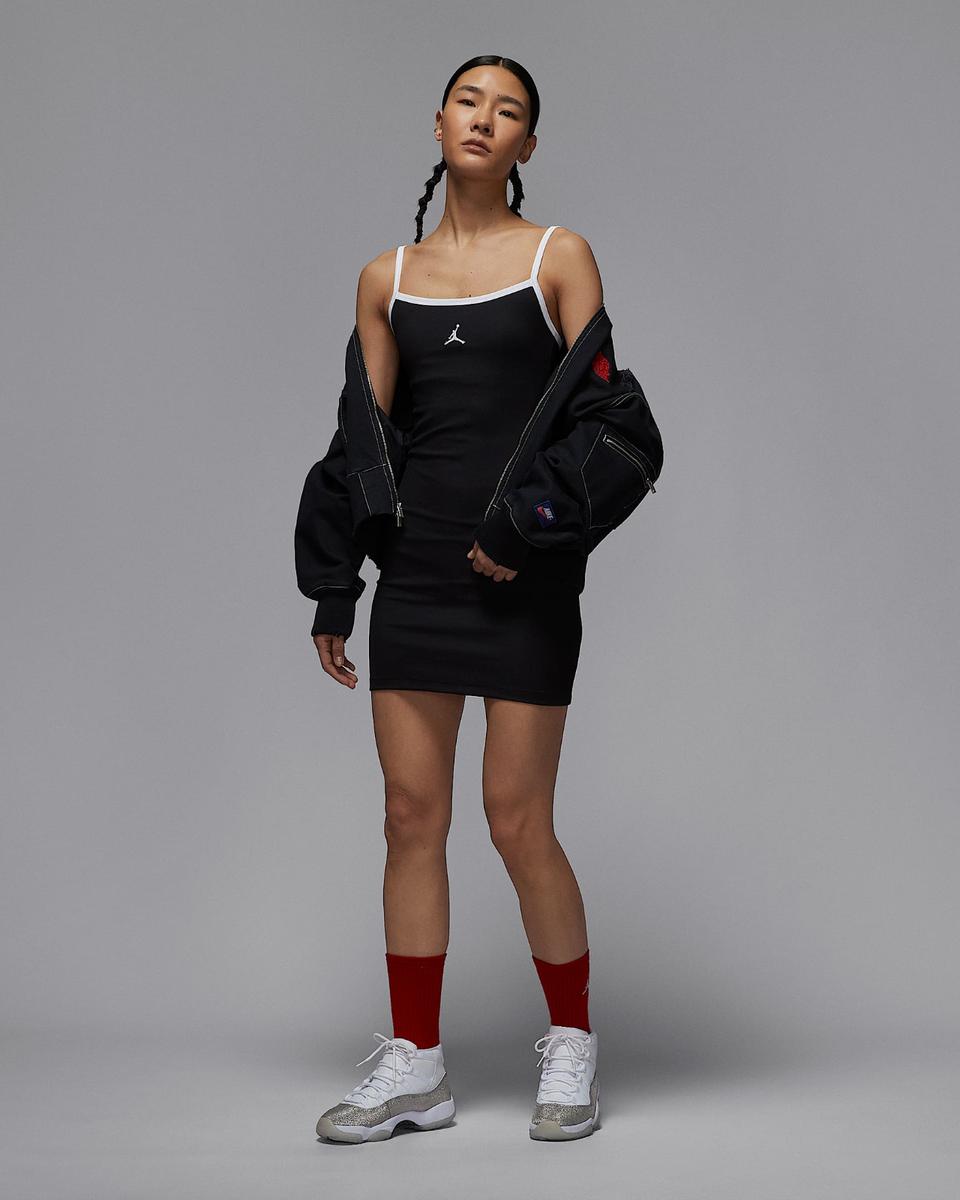 ★ Nike★ Jordan Slim Tank Dress W Black White HJ0063010 HJ Nike WMNS Jordan Tight Tank Dress Black Japan Size HJ0063