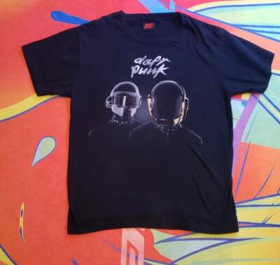 roc star Daft Punk Tシャツ daftpunk roc star Daft Punk Tシャツ daftpunk Vintage Daft Punk Rock Shirt