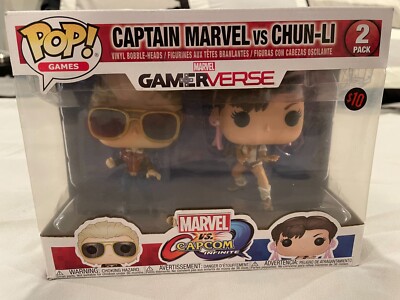 FUNKO POP! Marvel vs Capcom: Cpt Marvel vs Chun-Li; Ultron vs Sigma plus Medusa
