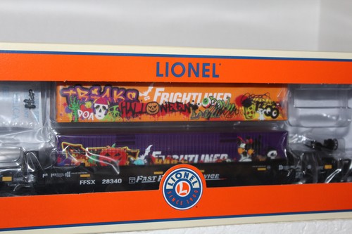 LIONEL #2328340 HALLOWEEN GRAFFITI MAXI PILA CON CARGA CONTENEDOR | Zustand: New