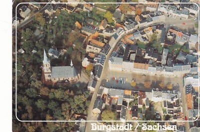 Carte Postale Vintage - Vue Aérienne De DACHAU (Bavière) ~ Années 1960/70, Originale Non Affranchie